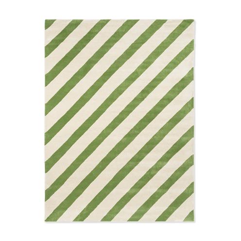 Pruhovaný vlněný koberec Harlequin Paper Straw peridot 144317