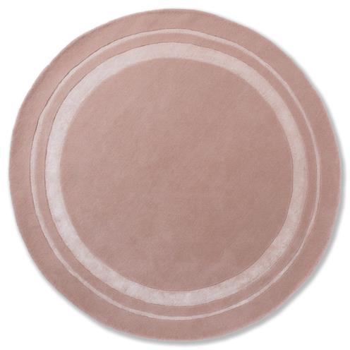 Jednobarevný kruhový koberec Laura Ashley Redbrook blush 81802