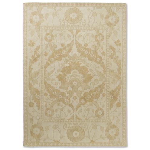 Ručně tkaný žákárový koberec Laura Ashley Newborough pale gold 81606