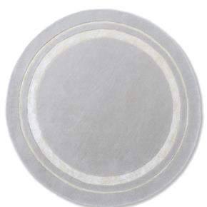 Jednobarevný kruhový koberec Laura Ashley Redbrook silver 81804