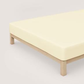 Prostěradlo SCHLAFGUT® Pure elasthan BOXSPRING smetanové 132