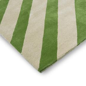 Pruhovaný vlněný koberec Harlequin Paper Straw peridot 144317