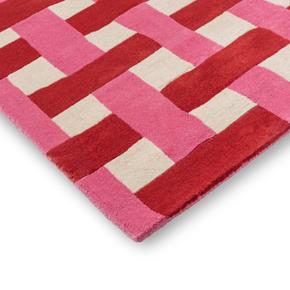 Vlněný kusový koberec Harlequin Basketweave coral/rose 144102