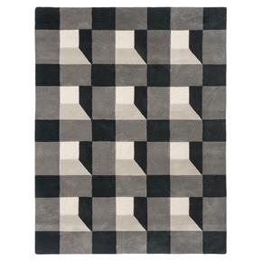 Vlněný kusový koberec Harlequin Blocks slate 141904