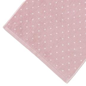 Froté ručník Lasa Efficience růžový s puntíky