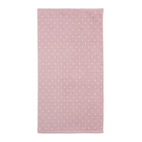 Froté ručník Lasa Efficience růžový s puntíky